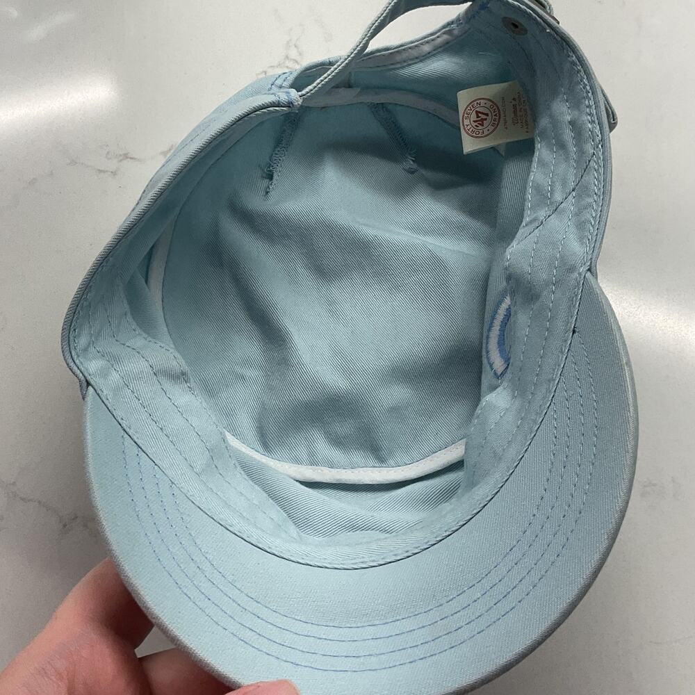 MLB Chicago Cubs Womens 47 Newsboy Light Blue Adjustable Cap - Picture 10 of 13